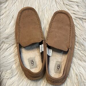 UGG Men's Brown Suede Slip-Ons